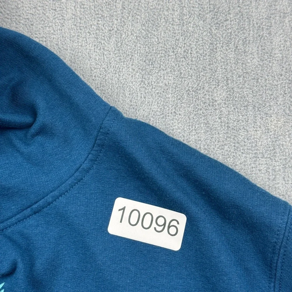 Bass Pro‎ Shops Hoodie Mens XL Blue Pullover Sweatshirt Fleece Graphic Outdoor